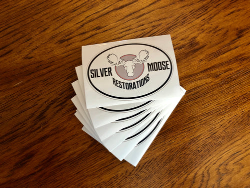 Silver Moose Sticker